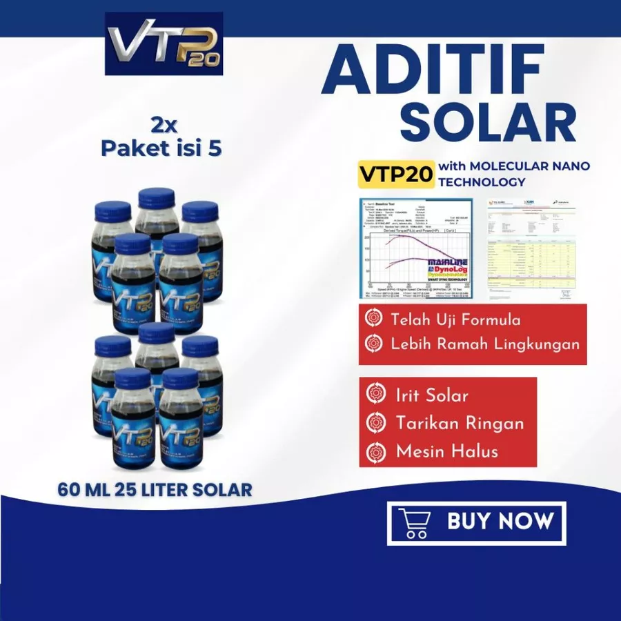 Aditif Campuran Solar VTP20 - 10x60ml